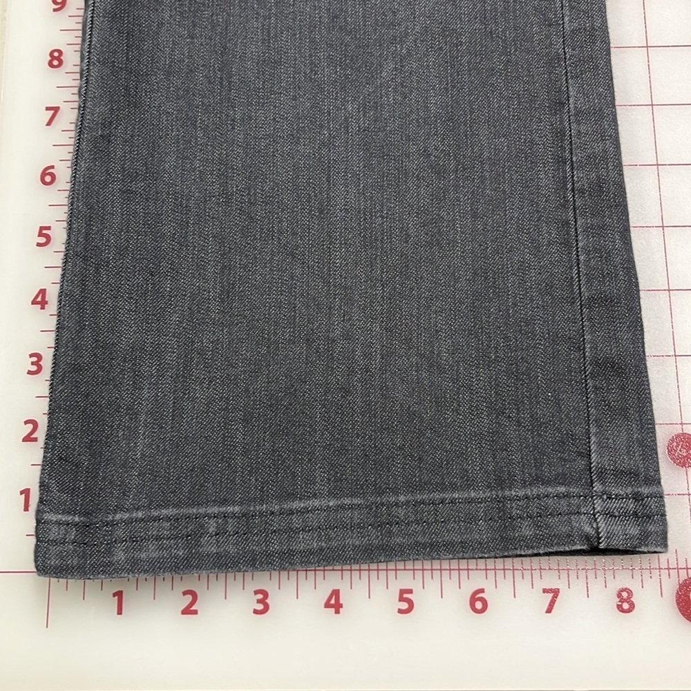 PRANA Jada Grey/Charcoal Demin 5 Pocket Straight Leg Organic Cotton Jean SZ 8/29 - Picture 13 of 16